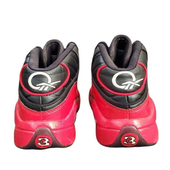 Reebok Question Mid Allen Iverson Vector Red/Black US Men’s Size 6/7.5 in Women - Picture 5 of 9